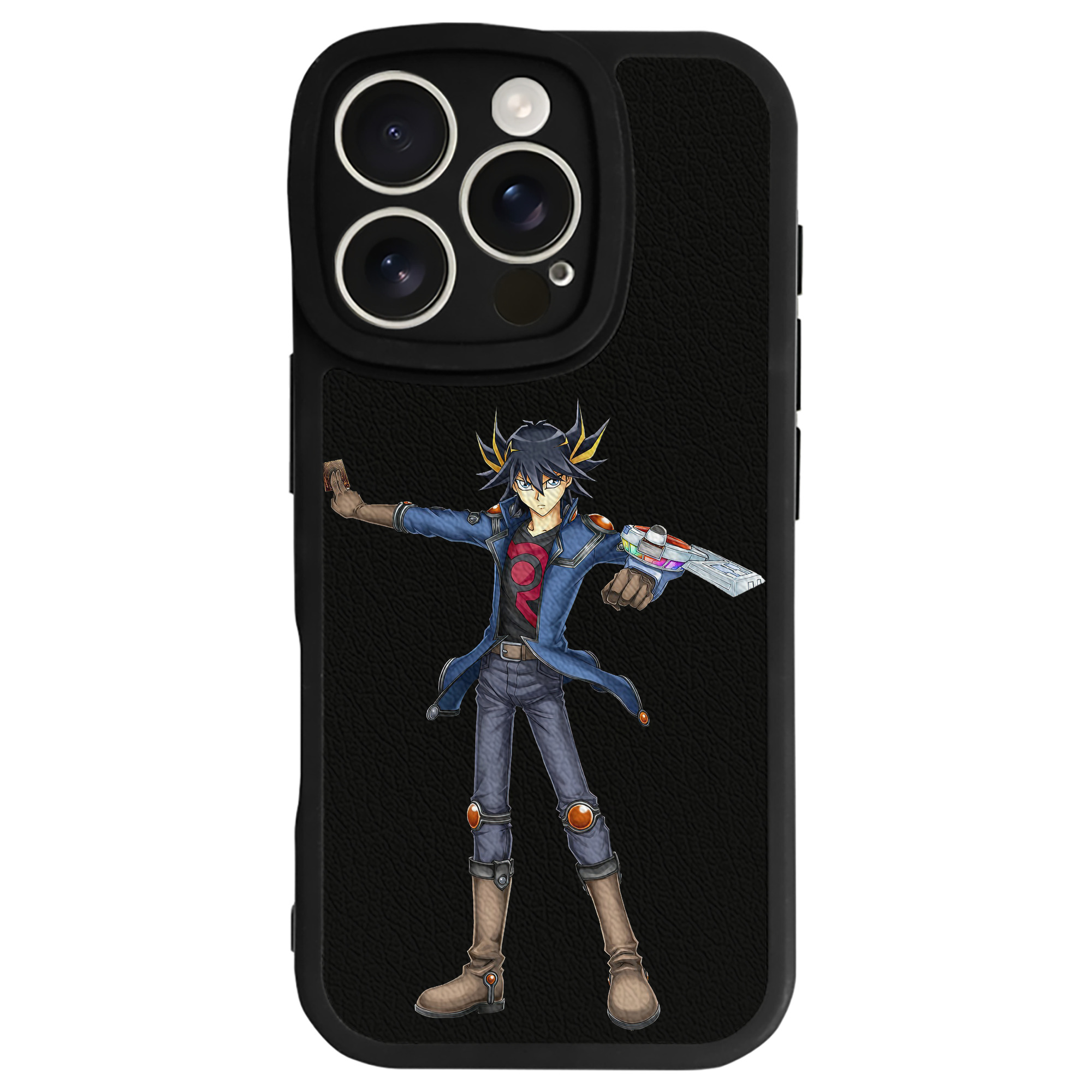 遊☆戯☆王 Yu-Gi-Oh! 【iPhone 16シリーズ対応】シリコンスマホケース（レザー調） 材質：シリコン